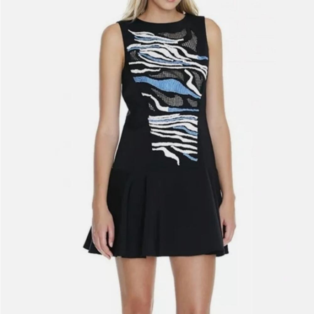 Tibi Baja Embroidered Cutout Dress- Size 4